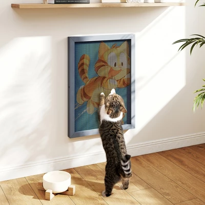 FURNIinspire Pet Scratcher Cat Scratching Pad With Decorative Designs And Eco Friendly Replaceable Panels, 15 Pieces, Multicolored, 11.6"*1.2"*16.5" 3 FURNIinspire Pet Scratcher Cat Scratching Pad With Decorative Designs And Eco Friendly Replaceable Panels, 15 Pieces, Multicolored, 11.6"*1.2"*16.5"