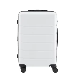 FURNIinspire 24 Inch Luggage Hardside Checked Spinner Suitcase, Travel Suitcase Rolling Luggage With TSA Lock, White, 10.83"*17.32"*26.38" -Outdoor Kitchen & Living GUEST 7df16dd3 c8cc 4fd4 b9bb eee540b731ab