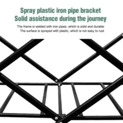 FURNIinspire Outdoor Serving Carts 220Lbs Collapsible Folding Beach Wagon Cart Wagons Carts Heavy Duty Foldable, Purple, 35.43"*23.47"*22.44" -Outdoor Kitchen & Living GUEST 8268058d 682e 49e0 8b1d df75c2eec6c0