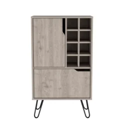 FURNIinspireWine Racks Bar Cabinet Kitchen Cupboard With 8 Built-In Wine Rack, Single Door, Storage Furniture, Gray, 13.3"*23.9"*13.3" 11 FURNIinspireWine Racks Bar Cabinet Kitchen Cupboard With 8 Built-In Wine Rack, Single Door, Storage Furniture, Gray, 13.3"*23.9"*13.3" -Outdoor Kitchen & Living GUEST 837c0610 7b2d 4fd0 a199 075d2359c615