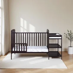 FURNIinspire Cribs Convertible Crib Baby Crib Baby Bed, Toddler Crib Changer Combo, 3 In 1 Crib Nursery Cribs For Bedroom, Black, 70.5"*30.5"*41.75" -Outdoor Kitchen & Living GUEST 865d1602 b7e7 4dd8 8218 cec3f26cf71b