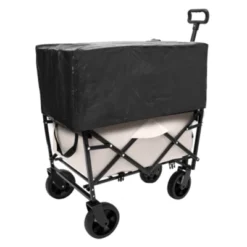 FURNIinspire Outdoor Serving Carts Heavy Duty Utility Cart Utility Wagon Grocery Cart For Camping 3pcs Liner Cover, Beige, 25.98"*17.32"*37.4" -Outdoor Kitchen & Living GUEST 8981abc3 b3ab 48a8 9050 84671663ddd4