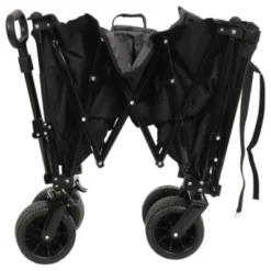 FURNIinspire Outdoor Serving Carts Extra Long Extender Wagon Cart Beach Wagon Cart 480LBS With All-Terrain Wheels, Black, 35.43"*22.83"*43.34" -Outdoor Kitchen & Living GUEST 89efb6fd 113d 4ef9 8a7c 0603c903cccf