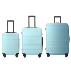 FURNIinspire Bag And Luggage Sets 3 Piece Travel Hard Shell Luggage, Lightweight Rolling Suitcases With Wheels, Blue, 20.87"*11.61"*30.31" 11 FURNIinspire Bag And Luggage Sets 3 Piece Travel Hard Shell Luggage, Lightweight Rolling Suitcases With Wheels, Blue, 20.87"*11.61"*30.31" -Outdoor Kitchen & Living GUEST 8ad587db 8b57 437c a9d4 c03e68b9b1cc