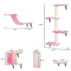 FURNIinspire Pet Tower Wall Mounted Cat Tree, 5 Pcs Cat Tower For Kittens, Modern Cat Furniture, Pink, 19.75"*7.85"*38.25" 2 FURNIinspire Pet Tower Wall Mounted Cat Tree, 5 Pcs Cat Tower For Kittens, Modern Cat Furniture, Pink, 19.75"*7.85"*38.25" -Outdoor Kitchen & Living GUEST 8d79c6fb 55a6 4465 972f db2242ef7d1b