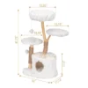 FURNIinspire Pet Tower Modern Cat Tree, Natural Branch Cat Tower, Luxury Cat Condo, Indoor Cat Furniture, Kitten Cat Gift, White, 34"*17.72"*41.73" -Outdoor Kitchen & Living GUEST 9156179f c09b 4195 bb36 e9599f442638