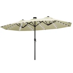 FURNIinspire Patio Umbrellas, Double Sided Twin Patio Umbrella Outdoor, Brown 27 FURNIinspire Patio Umbrellas, Double Sided Twin Patio Umbrella Outdoor, Brown -Outdoor Kitchen & Living GUEST 94036131 052b 44fd 988a d5328ec7efb9