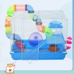 FURNIinspire 2-Tier Hamster Cage With Wheel And Water Bottle,19"*11.75"*14.5" -Outdoor Kitchen & Living GUEST 97d9ad1b 578b 4ad4 935e 64d40c8eebe8