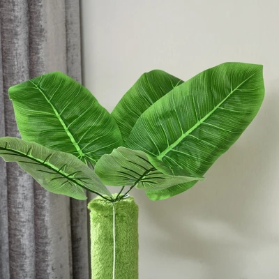 FURNIinspire Pet Tower Cat Tree Cat Tower Cat Playhouse With Scratching Post, Platforms, Play Ball, Cute Pet Furniture, Green, 19.25"*19.25"*56" 5 FURNIinspire Pet Tower Cat Tree Cat Tower Cat Playhouse With Scratching Post, Platforms, Play Ball, Cute Pet Furniture, Green, 19.25"*19.25"*56" - Image 3