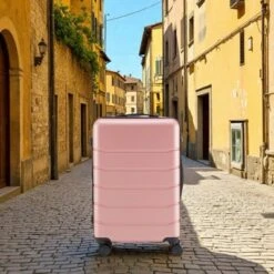 FURNIinspire Luggage 24 Inch Hardside Luggage Expandable Travel Business Suitcase, Hard Shell Lightweight Roller Suitcase, Pink, 10.83"*17.32"*26.38" -Outdoor Kitchen & Living GUEST 9f25306a d8b8 49f9 b5f2 b7a86e9f0822
