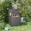 FURNIinspire Deck Boxes 32 Gallon Deck Box, Outdoor Storage Boxes, Storage Deck Box For Garden Tools, All Weather Use, Black, 17“*22”*21“ -Outdoor Kitchen & Living GUEST 9f31219c 4849 4b5c b3ee f4ee6a9e9b38