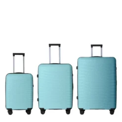 FURNIinspire Bag And Luggage Sets 3 Piece Rolling Suitcase Set, Hard Suitcases With Wheels, Lightweight Travel Luggage, Blue, 21.46"*12.01"*30.51" -Outdoor Kitchen & Living GUEST a03a26de c1d5 4431 ab52 9a21627b9fbf