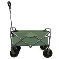 FURNIinspire Outdoor Serving Carts Collapsible Foldable Wagon Cart Beach Wagon Utility Wagon Grocery Cart Camping, Green, 26.62"*15.55"*30.07" -Outdoor Kitchen & Living GUEST a3c0b5bd 3164 4d8f b4ac b709ad253904