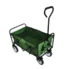 FURNIinspire Wheelbarrows And Lawn Carts Multi-Purpose Outdoor Utility Cart, Folding Garden Wagon For Beach, Camping, Shopping, Green, 37“*20"*45"