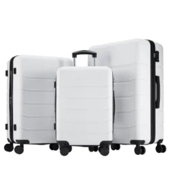 FURNIinspire Bag And Luggage Sets 20/24/28 Inch 3PCS Hard Shell Roller Suitcase Set Expandable Travel Luggage With Spinner Wheels, White 11 FURNIinspire Bag And Luggage Sets 20/24/28 Inch 3PCS Hard Shell Roller Suitcase Set Expandable Travel Luggage With Spinner Wheels, White -Outdoor Kitchen & Living GUEST a81a8cf4 ea26 44d1 acb7 244c26277870