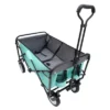 FURNIinspire Outdoor Serving Carts 360lbs Collapsible Foldable Wagon Cart With Strapping System For Camping Shopping, Blue, 35.04"*21.65"*38.98" -Outdoor Kitchen & Living GUEST a9d356f9 88a9 44f6 9085 8e4cb109fe0b