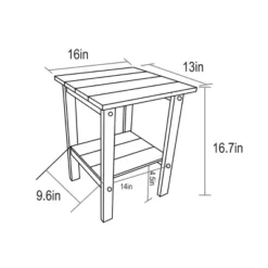 FURNIinspire Patio Seating Sets Folding Adirondack Chairs With Side Table, 3-Piece Rocking Chairs Set With Wood Texture, Gray, 30“*28”*35“ -Outdoor Kitchen & Living GUEST aafc36db dda4 46b1 a07c a7e1a280d3f1