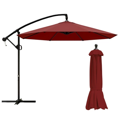 FURNIinspire Patio Umbrellas, Double Sided Twin Patio Umbrella Outdoor, Brown 13 FURNIinspire Patio Umbrellas, Double Sided Twin Patio Umbrella Outdoor, Brown - Image 11
