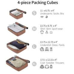 FURNIinspire Bag And Luggage Sets 4 Piece Luggage Set, Carry On Luggage Suitcase With 4 Packing Cubes, Travel Luggage, White, 16.69"*12.4"*29.72" 9 FURNIinspire Bag And Luggage Sets 4 Piece Luggage Set, Carry On Luggage Suitcase With 4 Packing Cubes, Travel Luggage, White, 16.69"*12.4"*29.72" -Outdoor Kitchen & Living GUEST b16431e7 a173 465d ab18 647c39a5c6f0