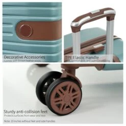 FURNIinspire Bag And Luggage Sets 3 Piece Carry On Luggage Sets, Lightweight Hard Shell Suitcase With Wheel, Bag Set, Blue, 8.9"*13.6"*21.3" 10 FURNIinspire Bag And Luggage Sets 3 Piece Carry On Luggage Sets, Lightweight Hard Shell Suitcase With Wheel, Bag Set, Blue, 8.9"*13.6"*21.3" -Outdoor Kitchen & Living GUEST b22ac89a ca21 4c14 ab6e 190964f47e5a