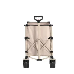 FURNIinspire Wheelbarrows And Lawn Carts Beach Wagon Lawn Cart Garden Cart, Heavy Duty Folding Utility Yard Cart, Beige, 20.87"*42.91"*32.68" -Outdoor Kitchen & Living GUEST b4861c84 6664 4760 a0e1 fce86e1ca0bd