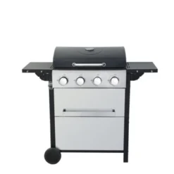 FURNIinspire Outdoor Grills, Griddles And Smokers Professional 4 Burner Gas Grill, Stainless Steel BBQ With Pizza Oven, Black, 25.6"*17.7"*14.6" -Outdoor Kitchen & Living GUEST ba5f1c47 b167 41b6 b7cc 0618b7c2cde2