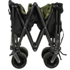 FURNIinspire Outdoor Serving Carts Collapsible Folding Wagon 400L Extra Collapsible Wagon With Tailgate Beach Wagon Cart, Black, 49.02"*22.05"*35.04" -Outdoor Kitchen & Living GUEST c3563660 b990 47b1 9ff8 038c3f3cbba8