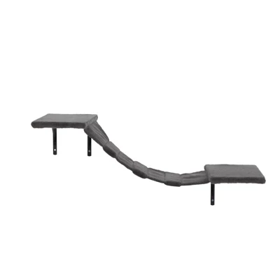 FURNIinspire Pet Tower 5 Pcs Multi Level Wall Mounted Indoor Cat Tree Furniture With Scratching Board, Bridge For Indoor Cats, Gray, 12.2"*12.2"*12.2" 5 FURNIinspire Pet Tower 5 Pcs Multi Level Wall Mounted Indoor Cat Tree Furniture With Scratching Board, Bridge For Indoor Cats, Gray, 12.2"*12.2"*12.2" - Image 3