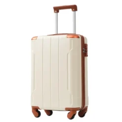 FURNIinspire Luggage 20 Inch Carry On Luggage, Lightweight Durable Suitcase With Wheels For Travel Business, White, 8.3"*13.6"*21.5" -Outdoor Kitchen & Living GUEST c9ef29c3 29dc 42bf 80b2 2c6d9342b7c5