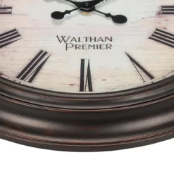 FURNIinspire Wall Clocks 20inch Round Living Room Decorative Roman Numeral Hanging Clock, Timepiece Vintage Wall Decor, Brown, 20"*20"*2" 8 FURNIinspire Wall Clocks 20inch Round Living Room Decorative Roman Numeral Hanging Clock, Timepiece Vintage Wall Decor, Brown, 20"*20"*2" -Outdoor Kitchen & Living GUEST cc0c0465 5298 4689 ac31 06a2adaf25be