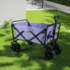 FURNIinspire Outdoor Serving Carts 220Lbs Collapsible Folding Beach Wagon Cart Wagons Carts Heavy Duty Foldable, Purple, 35.43"*23.47"*22.44" -Outdoor Kitchen & Living GUEST cc38daff 6703 4e92 9d3a 96d8a8073a81