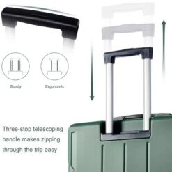 FURNIinspire Luggage 20 Inch Carry On Luggage, Lightweight Durable Suitcase With Wheels For Travel Business, Green, 8.3"*13.6"*21.5" -Outdoor Kitchen & Living GUEST cce55648 de6a 4f41 8032 e06d9cd6a322