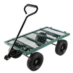 FURNIinspire Wheelbarrows And Lawn Carts Solid Wheels Tools Cart Wagon Cart, Metal Lawn Cart For Picnic, Shopping, Green, 37“*19"*45" 9 FURNIinspire Wheelbarrows And Lawn Carts Solid Wheels Tools Cart Wagon Cart, Metal Lawn Cart For Picnic, Shopping, Green, 37“*19"*45" -Outdoor Kitchen & Living GUEST ce3bd8cc 521f 4aba a809 c3779f338a37