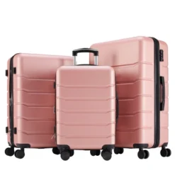 FURNIinspire Bag And Luggage Sets 20/24/28 Inch 3PCS Hard Shell Roller Suitcase Set Expandable Travel Luggage With Spinner Wheels, Pink 11 FURNIinspire Bag And Luggage Sets 20/24/28 Inch 3PCS Hard Shell Roller Suitcase Set Expandable Travel Luggage With Spinner Wheels, Pink -Outdoor Kitchen & Living GUEST d220432f d0f5 4dfb 8255 11f74e0719f3