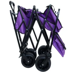 FURNIinspire Outdoor Serving Carts Collapsible Folding Wagon 300L Collapsible Wagon With Tailgate All-Terrain Wheels, Purple, 45.28"*22.83"*38.78" 9 FURNIinspire Outdoor Serving Carts Collapsible Folding Wagon 300L Collapsible Wagon With Tailgate All-Terrain Wheels, Purple, 45.28"*22.83"*38.78" -Outdoor Kitchen & Living GUEST d29f9922 75d2 4f45 b894 c9165444867f