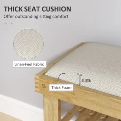 FURNIinspire Shoe Racks Shoe Storage Shelf Living Room Free Standing Shoe Organizer With Seat For Entryway Hallway, Brown, 11.4"*23.6"*19.3" -Outdoor Kitchen & Living GUEST d3da7512 4348 4126 aa6d cc33bc287b92