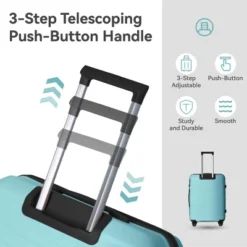 FURNIinspire Bag And Luggage Sets 3 Piece Rolling Suitcase Set, Hard Suitcases With Wheels, Lightweight Travel Luggage, Blue, 21.46"*12.01"*30.51" -Outdoor Kitchen & Living GUEST d5484506 29e0 49e9 9044 b42c63b92c99