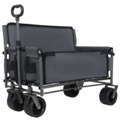 FURNIinspire Outdoor Serving Carts 3-in-1 Convertible Folding Wagon Cart Bench Seat Storage 500lbs Heavy-Duty Utility Wagon, Gray, 37"*24.02"*40.94" 11 FURNIinspire Outdoor Serving Carts 3-in-1 Convertible Folding Wagon Cart Bench Seat Storage 500lbs Heavy-Duty Utility Wagon, Gray, 37"*24.02"*40.94" -Outdoor Kitchen & Living GUEST d7df6d89 22fc 4f5f 8cfc 066d430cc55f