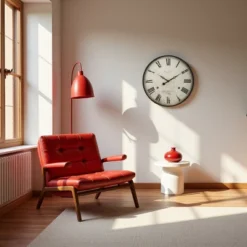 FURNIinspire Wall Clocks 20" Round Antique Roman Numeral Timepiece Decorative Living Room Hanging Clock, Home Decor, Brown, 20"*20"*1.75" 8 FURNIinspire Wall Clocks 20" Round Antique Roman Numeral Timepiece Decorative Living Room Hanging Clock, Home Decor, Brown, 20"*20"*1.75" -Outdoor Kitchen & Living GUEST db6bff30 bfc2 4429 bae4 7f72c2731512