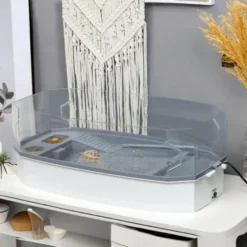 FURNIinspire Turtle Tank Kit Turtle Aquarium With Basking Platform Water Pump Filter Layer Design Full View Visually Reptile Habitat, 24.5"*12.25"* 9" -Outdoor Kitchen & Living GUEST dc618ea9 8691 48e7 b6fd e599e653c67b