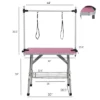 FURNIinspire Pet Grooming Tools Foldable Pet Grooming Table For Pet Large Dogs And Cats With Adjustable, Bathing Station, Pink, 44"*23.6"*65.5" -Outdoor Kitchen & Living GUEST dd42a4c6 bea7 4356 a7b5 247280207142