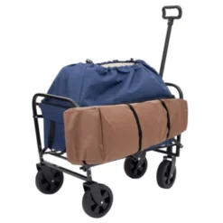 FURNIinspire Outdoor Serving Carts Heavy Duty Utility Cart Utility Wagon Grocery Cart For Camping 3pcs Liner Cover, Blue, 25.98"*17.32"*37.4" -Outdoor Kitchen & Living GUEST dd84cc8f 6239 4b86 96a0 559b1eb00052