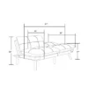 FURNIinspire Convertible Folding Modern Sofa Bed, Light Grey, 67"*16"*32"