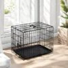 FURNIinspire Pet Crates And Houses 24 Inch Single Door Dog Cage, Metal Pet Kennel With Secure Lock, Removable Tray, Black , 16.5"* 24.4"*19.5" -Outdoor Kitchen & Living GUEST e279981d 137f 4e42 bfe9 668df15a2218