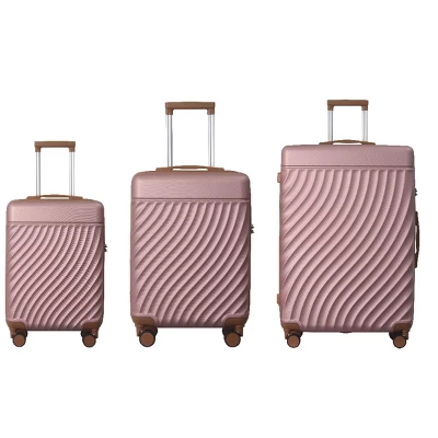 FURNIinspire Bag And Luggage Sets 3 Piece Rolling Luggage Travel Suitcase Set, Lightweight Durable Suitcases With Wheels, Pink, 21.06"*11.81"*30.31" 7 FURNIinspire Bag And Luggage Sets 3 Piece Rolling Luggage Travel Suitcase Set, Lightweight Durable Suitcases With Wheels, Pink, 21.06"*11.81"*30.31" - Image 5