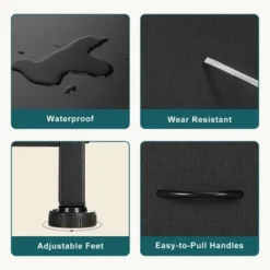 FURNIinspire Dressers 9 Drawer Fabric Tall Dresser Tower Closet Storage Chest Of Drawers For Bedroom Nursery, Black, 11.8"*39.37"*39.37" -Outdoor Kitchen & Living GUEST e46d4b01 da76 4d64 8a7e 9cd11824d71e