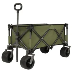 FURNIinspire Outdoor Serving Carts Collapsible Foldable Extended Wagon With 480lb Weight Capacity All-Terrain Beach Wheels, Green, 37.8"*21.65"*34.33" -Outdoor Kitchen & Living GUEST e80d9ccb bd3d 4f35 b0d8 8a0b274fb594