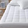 FURNIinspire Mattresses King Size Cozy Filled Cotton Mattress Thin Plush Bed Topper For Comfort Sleep, Skin-Friendly, White, 76"*80"*3" -Outdoor Kitchen & Living GUEST e98d1c67 416c 46b4 9a46 7afad89c0e8a