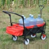 FURNIinspire Wheelbarrows And Lawn Carts Folding Wagon Collapsible Outdoor Utility Wagon, Lawn Car With Adjustable Handles, Black And Red, 53“*20"*43" 1 FURNIinspire Wheelbarrows And Lawn Carts Folding Wagon Collapsible Outdoor Utility Wagon, Lawn Car With Adjustable Handles, Black And Red, 53“*20"*43" -Outdoor Kitchen & Living GUEST ec58ee24 b47a 4c5a a88c 0115ed034c57