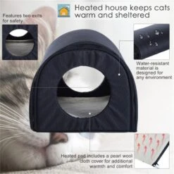 FURNIinspire Pet Crates And Houses Portable Heated Cat Bed Waterproof Pet House, Indoor Comfy Folding Cat House, Blue, 21.25"*15.74"*15" 9 FURNIinspire Pet Crates And Houses Portable Heated Cat Bed Waterproof Pet House, Indoor Comfy Folding Cat House, Blue, 21.25"*15.74"*15" -Outdoor Kitchen & Living GUEST ef624374 6475 4515 b84c fae4636d2939